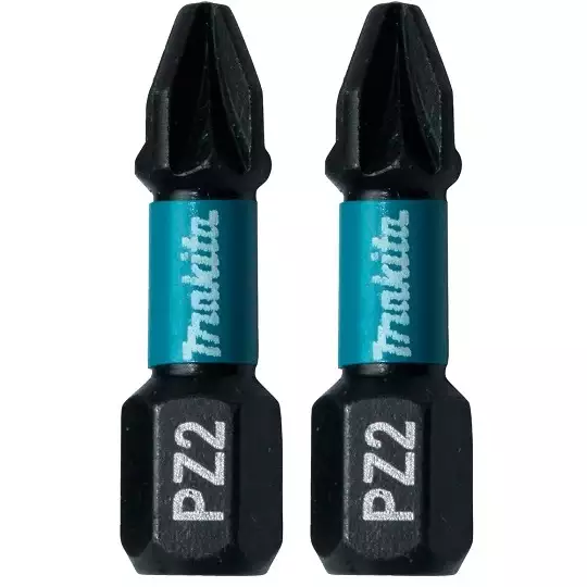 zestaw 2 szt. końcówek udarowych Pozidriv PZ2/25mm, IMPACT BLACK MAKITA [B-63644]