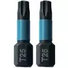 zestaw 2 szt. końcówek udarowych Torx T25/25mm, IMPACT BLACK MAKITA [B-63688]