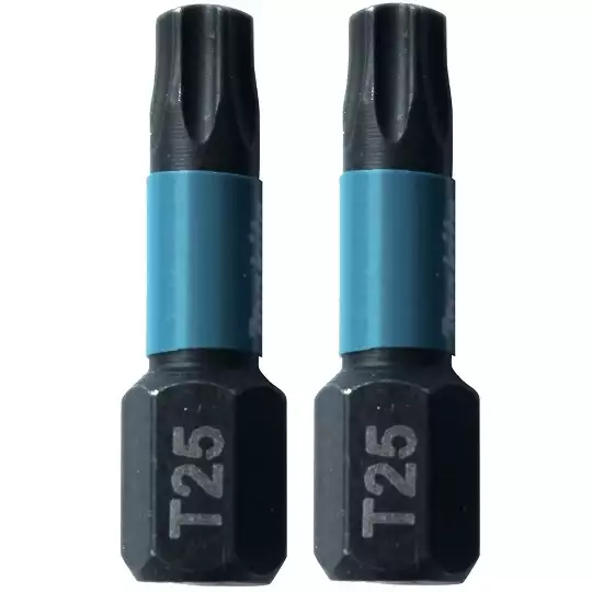 zestaw 2 szt. końcówek udarowych Torx T25/25mm, IMPACT BLACK MAKITA [B-63688]