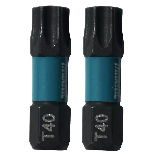 zestaw 2 szt. końcówek udarowych Torx T40/25mm, IMPACT BLACK MAKITA [B-63703]