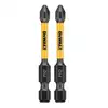 zestaw 2szt. końcówek udarowych PH2/57mm, EXTREME Impact Torsion, DeWALT [DT70532T-QZ]