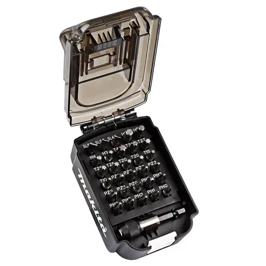 zestaw 31 szt. końcówek w opakowaniu w kształcie akumulatora Makita [B-68317]