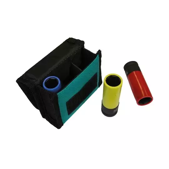 zestaw 3szt. nasadek udarowych sześciokątnych do kół, 1/2", 17, 19, 21mm, Makita [E-12354] w etui