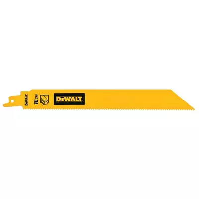 zestaw 5 szt. brzeszczotów bagnetowych BiM do piły szablastej, 10 zębów/cal, długość 228mm, Dewalt [DT90386-QZ]