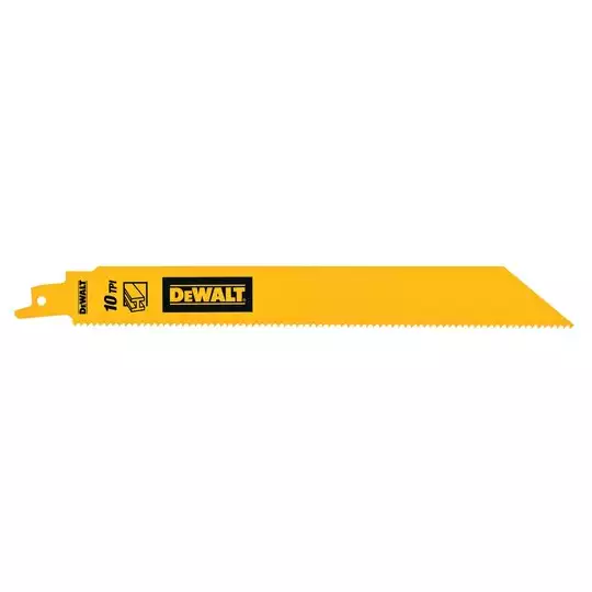 zestaw 5 szt. brzeszczotów bagnetowych BiM do piły szablastej, 10 zębów/cal, długość 228mm, Dewalt [DT90386-QZ]