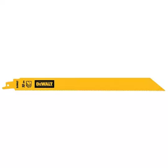 zestaw 5 szt. brzeszczotów bagnetowych BiM do piły szablastej, 10 zębów/cal, długość 304mm, Dewalt [DT90389-QZ]