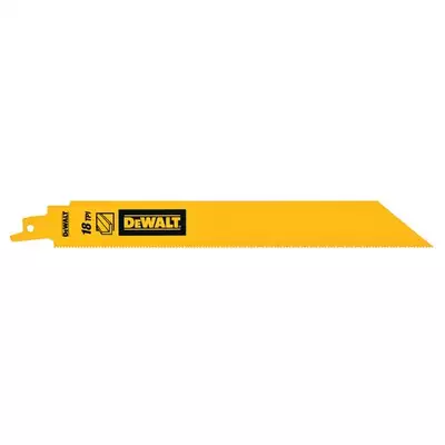 zestaw 5 szt. brzeszczotów bagnetowych BiM do piły szablastej, 18 zębów/cal, długość 228mm, Dewalt [DT90388-QZ]