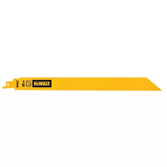 zestaw 5 szt. brzeszczotów bagnetowych BiM do piły szablastej, 18 zębów/cal, długość 304mm, Dewalt [DT90391-QZ]