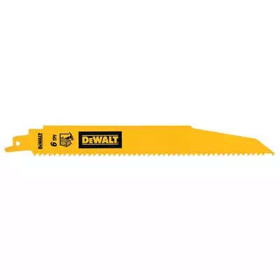 zestaw 5 szt. brzeszczotów bagnetowych BiM do piły szablastej do prac rozbiórkowych, 6 zębów/cal, długość 228 mm, Dewalt [DT90381-QZ]