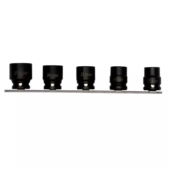 zestaw 5szt. nasadek udarowych sześciokątnych 1/2" M17-M27 Irimo [167-91-2]