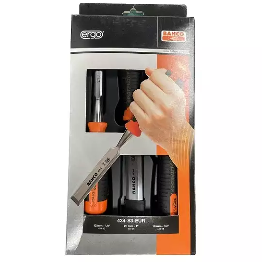 zestaw dłut do drewna 3szt. ERGO Bahco [434-S3-EUR]