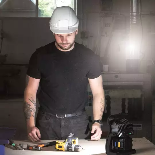 złącze/adapter DEWALT CONNECTOR 18V, do lamp serii CONNECT Scangrip [03.6142C]