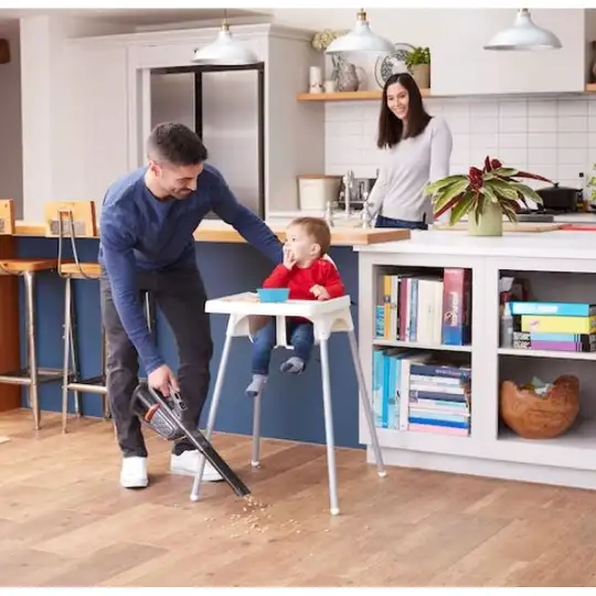 Akumulatorowy odkurzacz Dustbuster ze stacją ładującą 18V, Black+Decker [BHHV520JF-QW] Li-Ion,