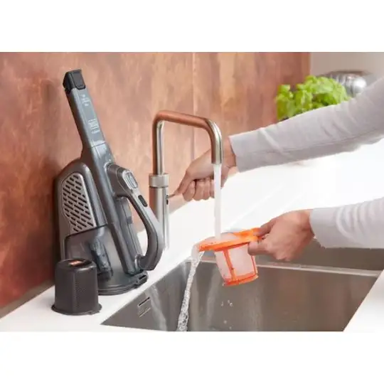 Akumulatorowy odkurzacz Dustbuster ze stacją ładującą 18V, Black+Decker [BHHV520JF-QW] Li-Ion,