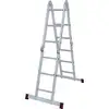 Czteroelementowa aluminiowa drabina przegubowa + 2 podesty CORDA KRAUSE [085214] 4x3 stopnie