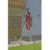 Czteroelementowa aluminiowa drabina przegubowa + 2 podesty CORDA KRAUSE [085214] 4x3 stopnie