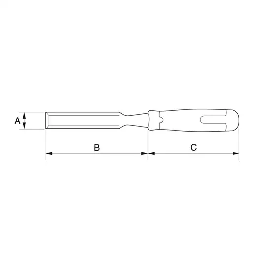 Dłuto do drewna ERGO z kaburą 6mm Bahco [434-6]