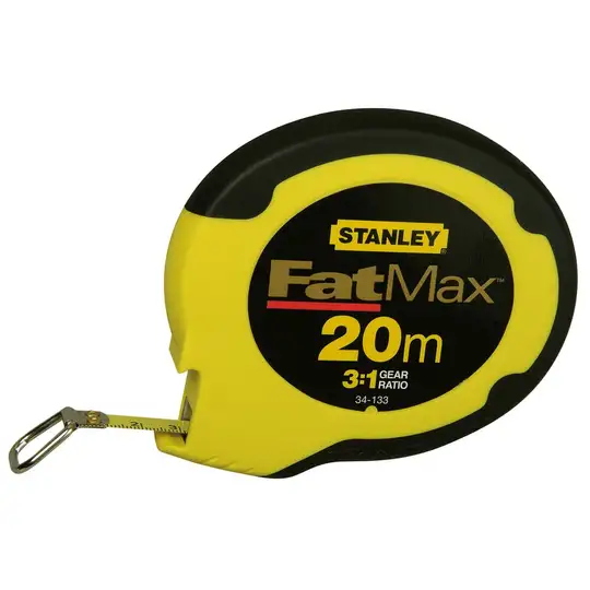 Miara ze stali nierdzewnej, zwijana, obudowa zamknięta, 20m, FATMAX Stanley [0-34-133]
