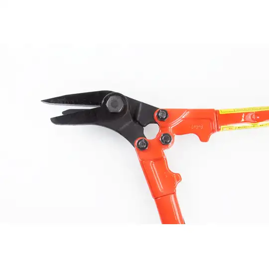 Nożyce dwuręczne, dźwigniowe do cięcia blachy i taśm stalowych, kątowe HIT [SS-450]