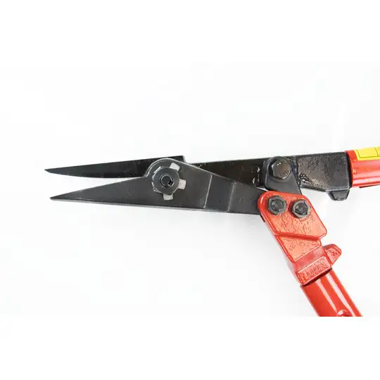 Nożyce dwuręczne, dźwigniowe do cięcia blachy i taśm stalowych, proste HESSE HIT [SS 600]