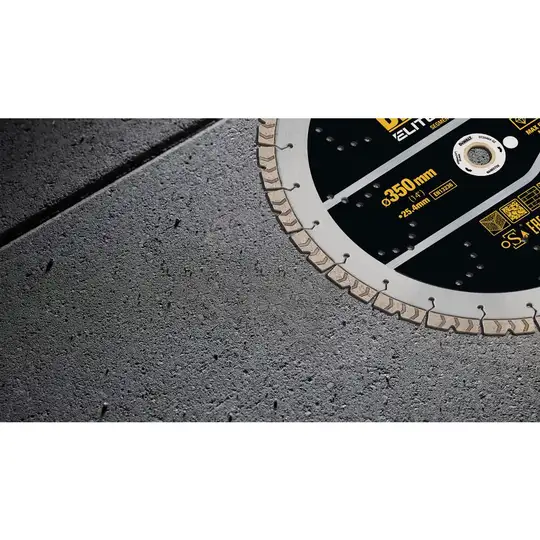Tarcza diamentowa segmentowa do ciecia betonu 350/25,4mm, serii ELITE, DeWalt [DT20461-QZ]