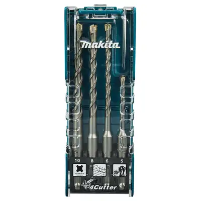 Zestaw 4 szt. wierteł 4CUT do betonu SDS+, TCT MAKITA [E-14249]