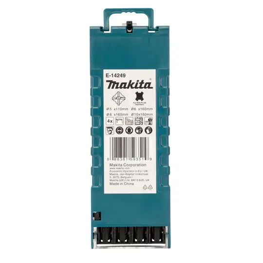 Zestaw 4 szt. wierteł 4CUT do betonu SDS+, TCT MAKITA [E-14249]