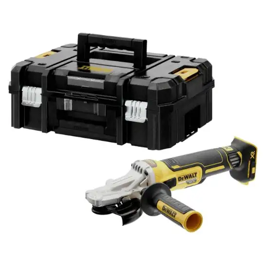 akumulatorowa bezszczotkowa szlifierka kątowa 125mm z płaską obudową przekładni 18V XR Li-Ion, DeWALT [DCG405FN-XJ] (1)