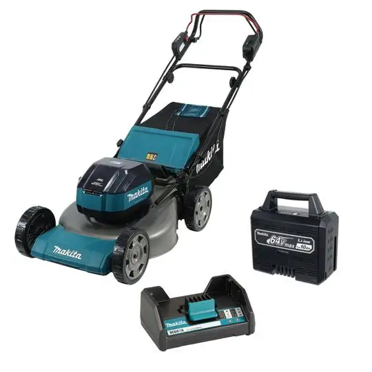 akumulatorowa samobieżna kosiarka do trawy 53,4cm, 70l, 64V max, Makita [LM004JB101] 10,0Ah, Li-Ion