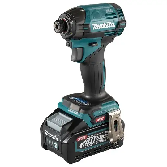 akumulatorowa zakrętarka udarowa 1/4", 40V max XGT, Makita [TD002GD202] 2x2,5Ah, Li-Ion