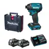 akumulatorowa zakrętarka udarowa 1/4", 40V max XGT, Makita [TD002GD202] 2x2,5Ah, Li-Ion