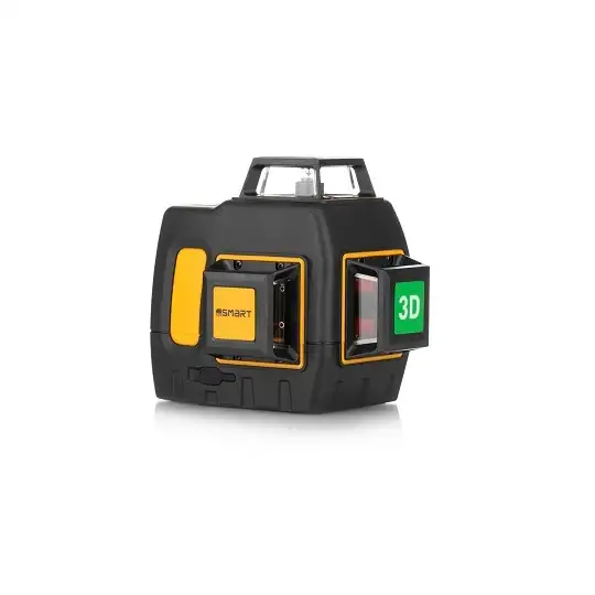 akumulatorowy samopoziomujący laser 3-wiązkowy 360° 3D, z wiązką zieloną do 40m, SMART [SM-06-03040G] 3,6Ah/3,7V, Li-Ion