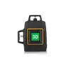 akumulatorowy samopoziomujący laser 3-wiązkowy 360° 3D, z wiązką zieloną do 40m, SMART [SM-06-03040G] 3,6Ah/3,7V, Li-Ion