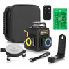 akumulatorowy samopoziomujący laser 3-wiązkowy 360° z wiązką zieloną do 30m, SMART [SM-06-03030GM] 4,0Ah/3,7V, Li-Ion