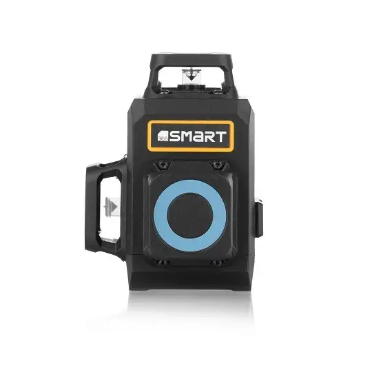 akumulatorowy samopoziomujący laser 3-wiązkowy 360° z wiązką zieloną do 30m, SMART [SM-06-03030GM] 4,0Ah/3,7V, Li-Ion