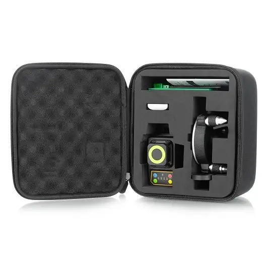 akumulatorowy samopoziomujący laser 3-wiązkowy 360° z wiązką zieloną do 30m, SMART [SM-06-03030GM] 4,0Ah/3,7V, Li-Ion