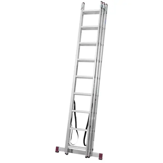 aluminiowa drabina wielofunkcyjna 3 elementowa 3x9 CORDA KRAUSE [033390] z funkcją ustawiania na schodach
