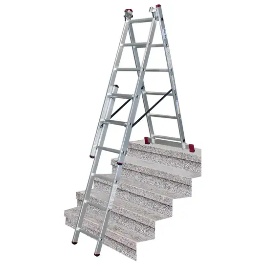 aluminiowa drabina wielofunkcyjna 3x6 TR CORDA KRAUSE [033369] z funkcją ustawiania na schodach