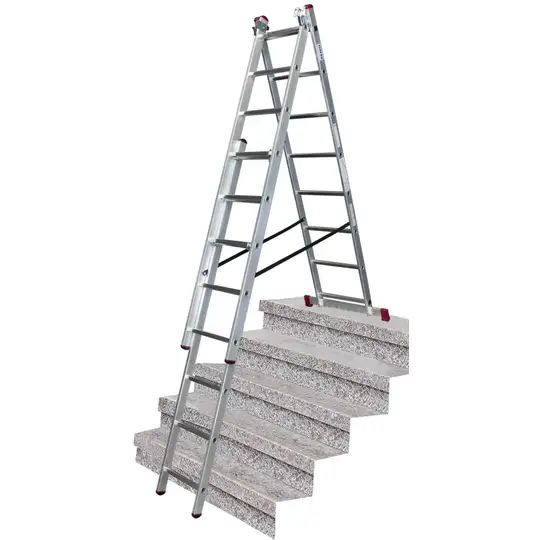 aluminiowa drabina wielofunkcyjna 3x8 TR CORDA KRAUSE [033383] z funkcją ustawiania na schodach