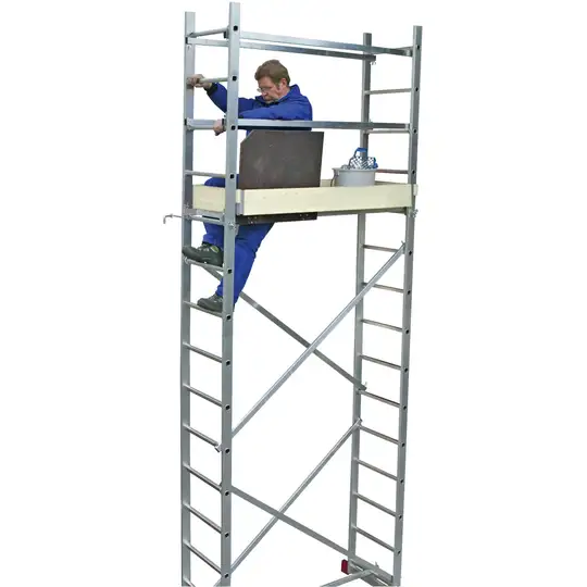 aluminiowe, rusztowanie montażowe, seria CORDA KRAUSE [916129] wysokość robocza 5m