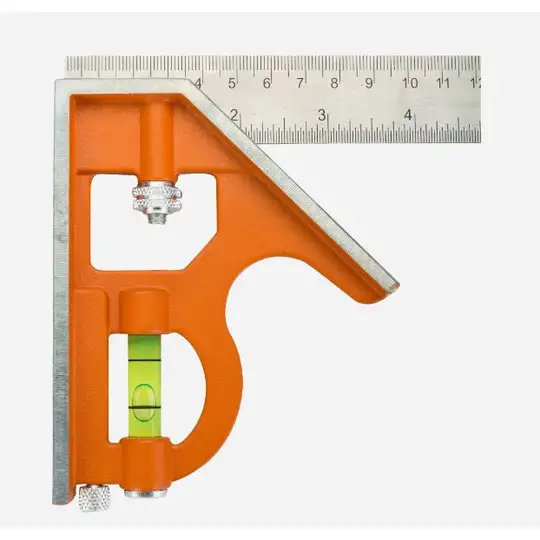 kątownik z ruchomym liniałem o skali metrycznej i calowej, 150mm BAHCO [CS150]