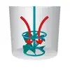 mieszadło FM 100 S, 2-spiralne do mieszania max 25kg, średnica 80mm, mocowanie sześciokąt 13mm, COLLOMIX [40882-000]