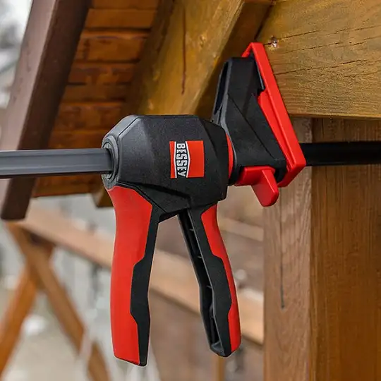 ścisk uniwersalny jednoręczny szybkomocujący z uchwytem obrotowym 300x80mm, 195-465mm, 1400N, Bessey [EZ360-30]