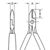 szczypce boczne tnące dla elektroników 125mm, zakres cięcia 0,2 – 1,5mm, główka zwężana, Knipex [79 32 125]