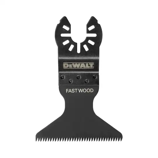 szeroki brzeszczot do narzędzi wielofunkcyjnych, 43x65mm, do cięcia w twardym drewnie, PVC, DeWalt [DT20741-QZ]