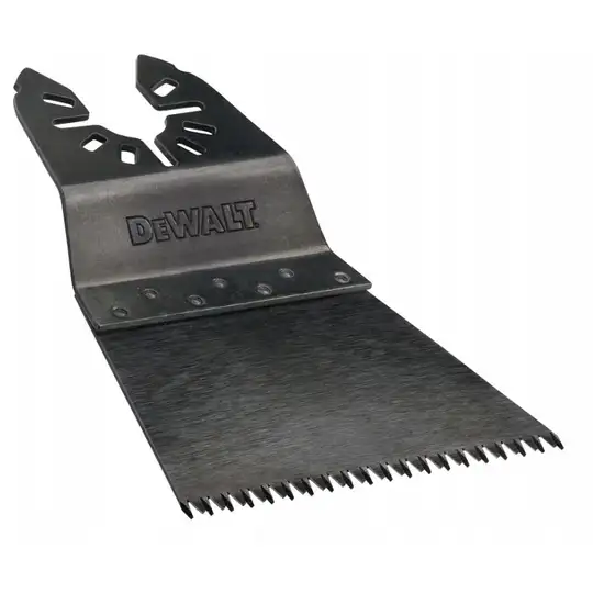 szeroki brzeszczot do narzędzi wielofunkcyjnych, 43x65mm, do cięcia w twardym drewnie, PVC, DeWalt [DT20741-QZ]