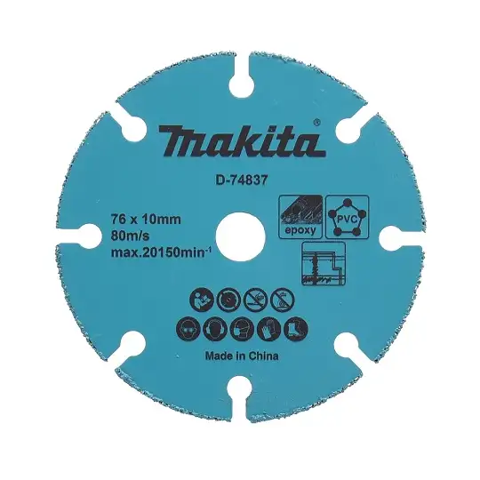 tarcza z grysem z węglika spiekanego, do cięcia płyt G-K, MDF, 76x10 mm Makita [D-74837] do DMC300