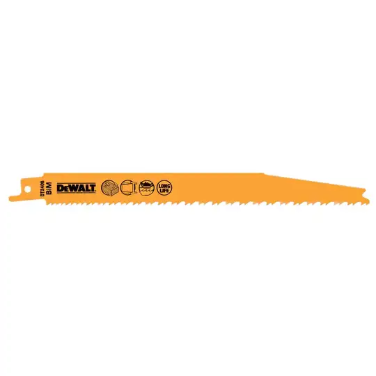 zestaw 5 szt. brzeszczotów BiM uniwersalnych 203mm do piły szablastej Dewalt [DT2406-QZ]