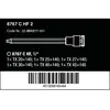 zestaw 6 szt. kluczy nasadowych 1/2" z końcówką TORX, Zyklop 8767 C TORX HF 2, Wera [05004211001] 2go