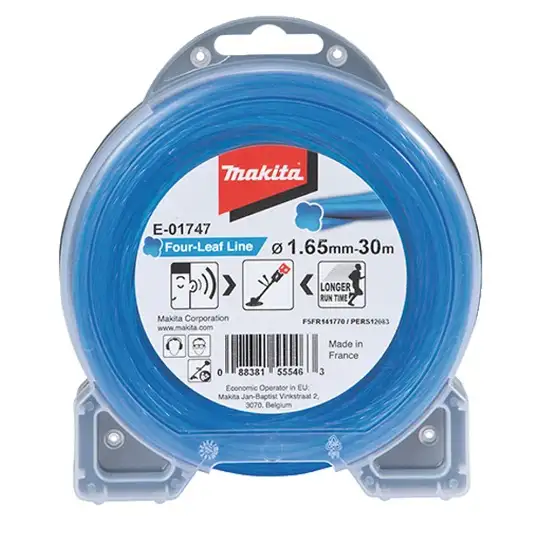 żyłka tnąca nylonowa koniczyna, średnica 1,65mm, długość 30m, Makita [E-01747] do podkaszarek